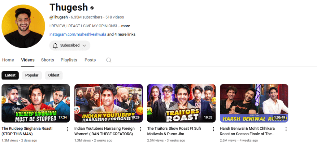 YouTube Channel Grow Kaise Kare? (2025) – वो Strategy जो 99% लोग Miss कर देते हैं 4 thugesh YouTube Channel Grow Kaise Kare? (2025) – वो Strategy जो 99% लोग Miss कर देते हैं